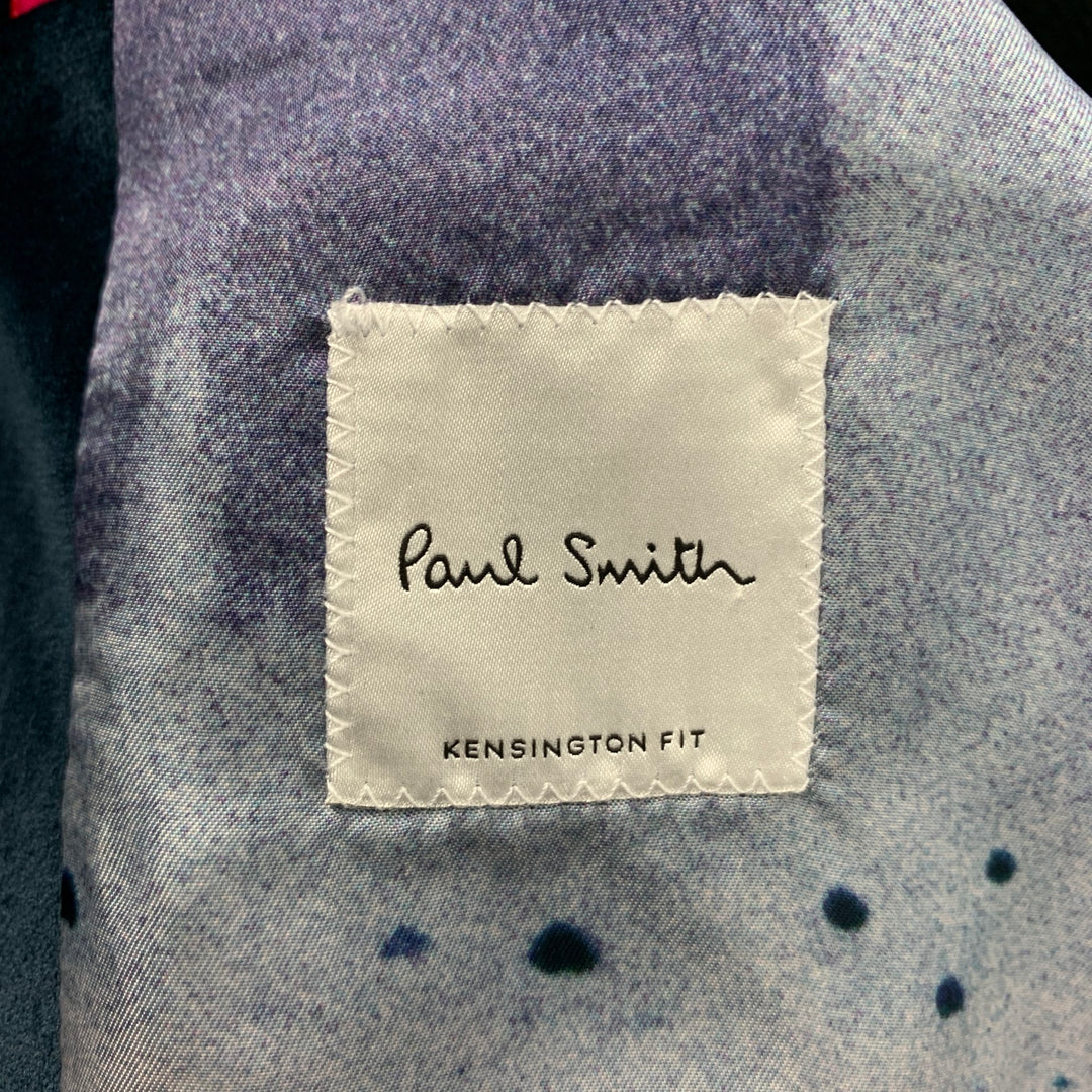 PAUL SMITH Kensington Fit Size 38 Regular Navy Velvet Wool Notch Lapel Sport Coat