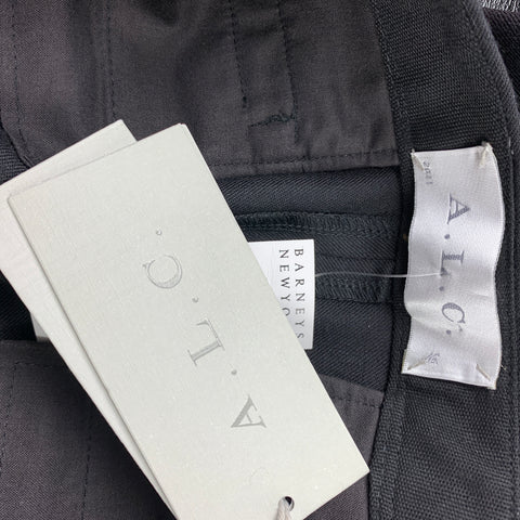 A.L.C. Size 6 Black Wool Blend Dress Pants
