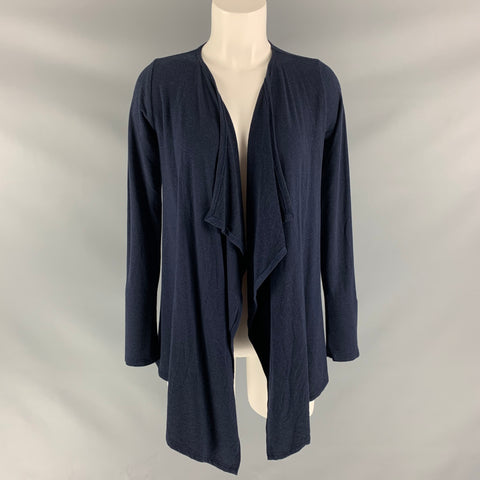 VELVET Cárdigan de mezcla de rayón azul marino talla S
