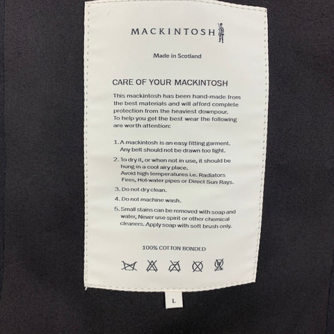 MACKINTOSH x JOHN ELLIOTT Size L Black Grey Tie Dye Bonded Cotton Zip Up Jacket