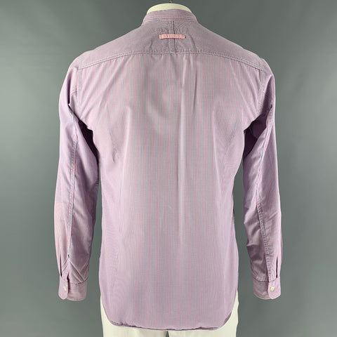 JUNYA WATANABE Size XL Pink Blue Checkered Button Down Long Sleeve Shirt