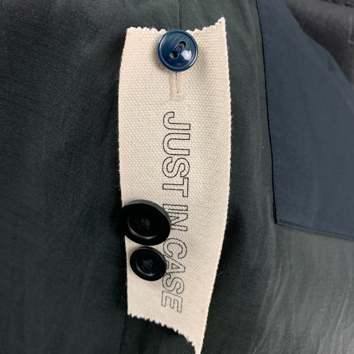 STILL by HAND Taille S Manteau surdimensionné en coton noir avec cordon de serrage