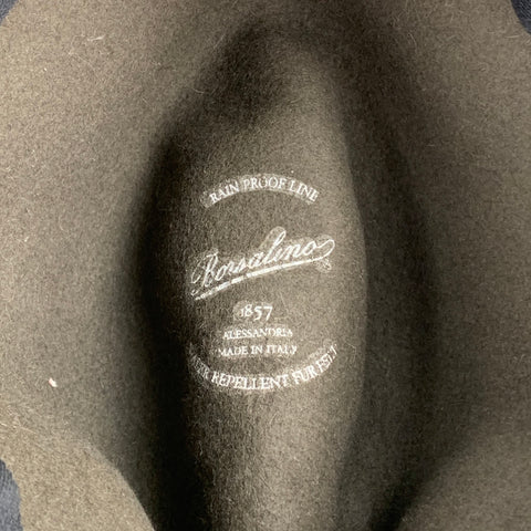 BORSALINO Marco Olive Water Repellent Felt Hat