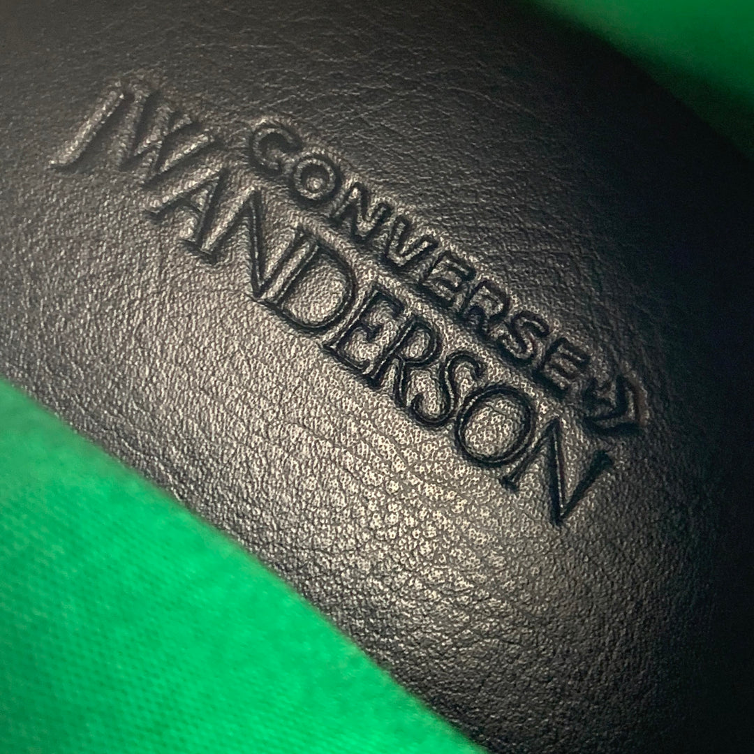 CONVERSE X JW ANDERSON Talla 10.5 Zapatillas altas con bloques de color blanco verde y azul marino