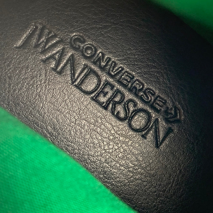 CONVERSE X JW ANDERSON Talla 10.5 Zapatillas altas con bloques de color blanco verde y azul marino