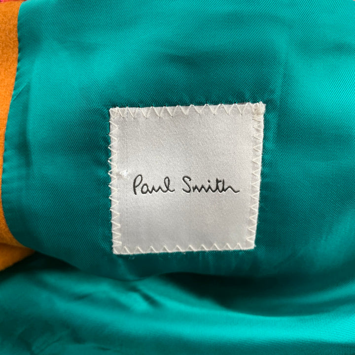 PAUL SMITH Size 42 Tan Wool / Cashmere Notch Lapel Coat