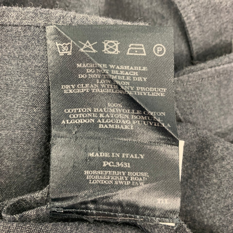 BURBERRY PRORSUM Automne 2010 L Chemise à manches longues boutonnée en coton gris