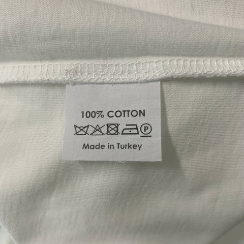 DRIES VAN NOTEN Size L White Embroidery Cotton Crew-Neck T-shirt