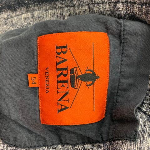 BARENA Taille XL Cardigan en laine mélangée gris chiné