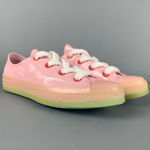 CONVERSE x J.W ANDERSON Size 10 Pink White Low Top Sneakers