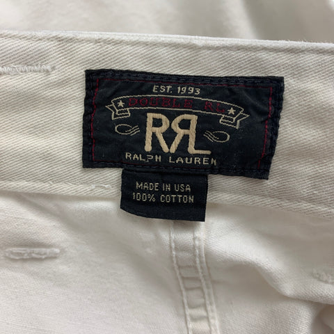 RRL by RALPH LAUREN Size 32 Off White Cotton Casual Pants