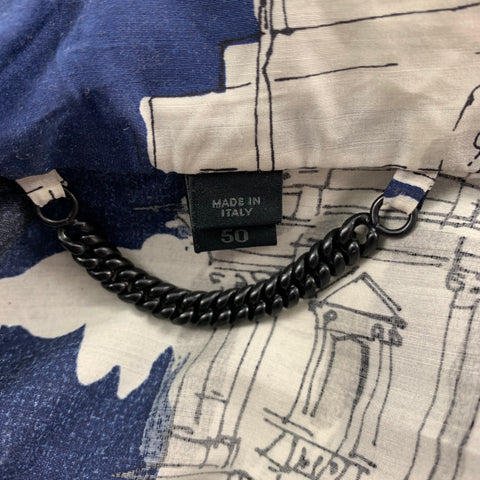 BURBERRY PRORSUM Fall 2014 Size 40 Navy London Landmark Jacket
