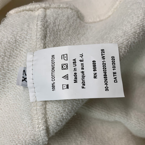 TODD SNYDER Size XXL White Black Graphic Cotton Crew-Neck Sweatshirt