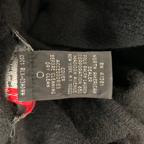 RLX by RALPH LAUREN Size S Black Cashmere Knitted 1/4 Zip Pullover
