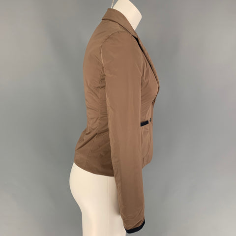 JIL SANDER Taille 4 Blazer veste rembourrée en mélange de polyamide kaki
