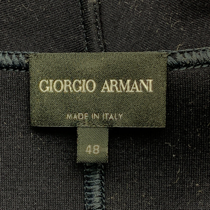 GIORGIO ARMANI Taille 12 Veste cardigan à double boutonnage à carreaux bleu marine
