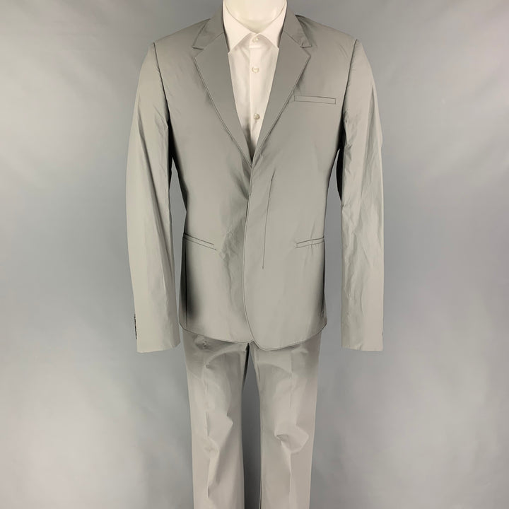 CALVIN KLEIN COLLECTION Size 38 Grey Polyurethane Polyester Suit