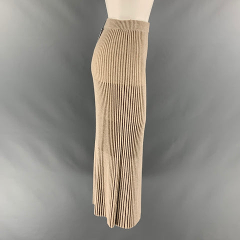 LAFAYETTE 148 Size S Grey Wool Cashmere Ribbed Pencil Skirt
