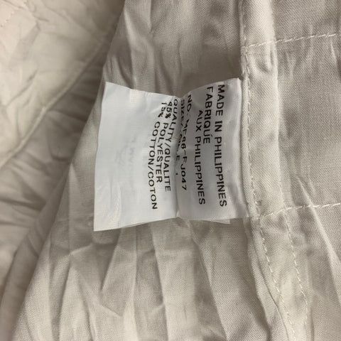 ISSEY MIYAKE Size M White Wrinkled Polyester / Cotton Long Sleeve Shirt