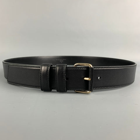 GUCCI Talla 40 Cinturón de cuero negro