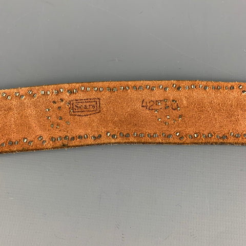 NOT LISTED Black Studded Leather Belt Strap
