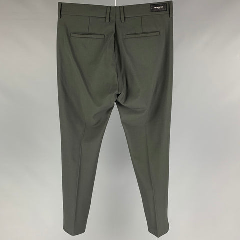THE KOOPLES Pantalon habillé en laine verte à braguette zippée Taille 30