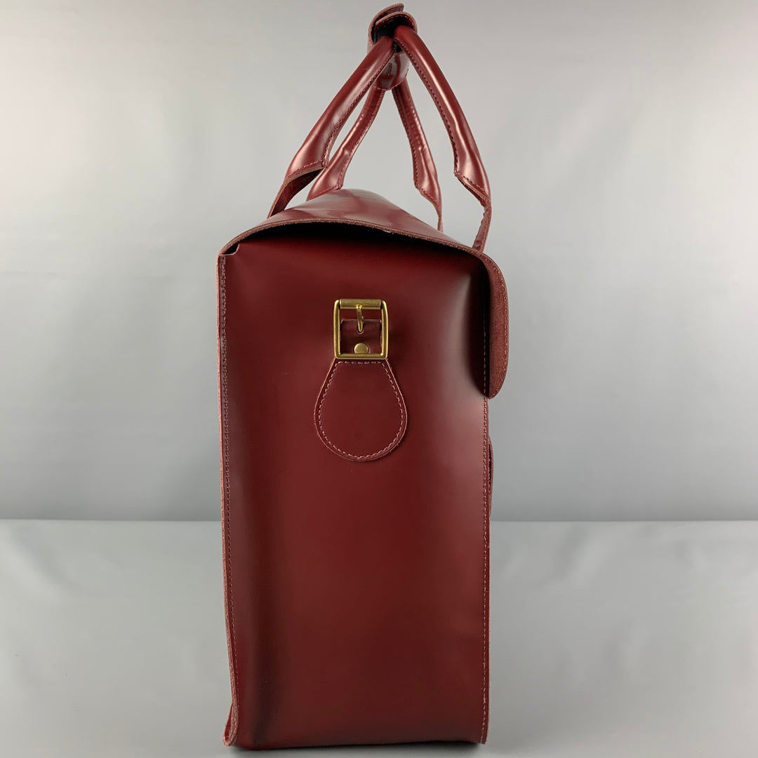 DR. MARTENS Fall 2012 Size L Burgundy Leather Overnight Bag