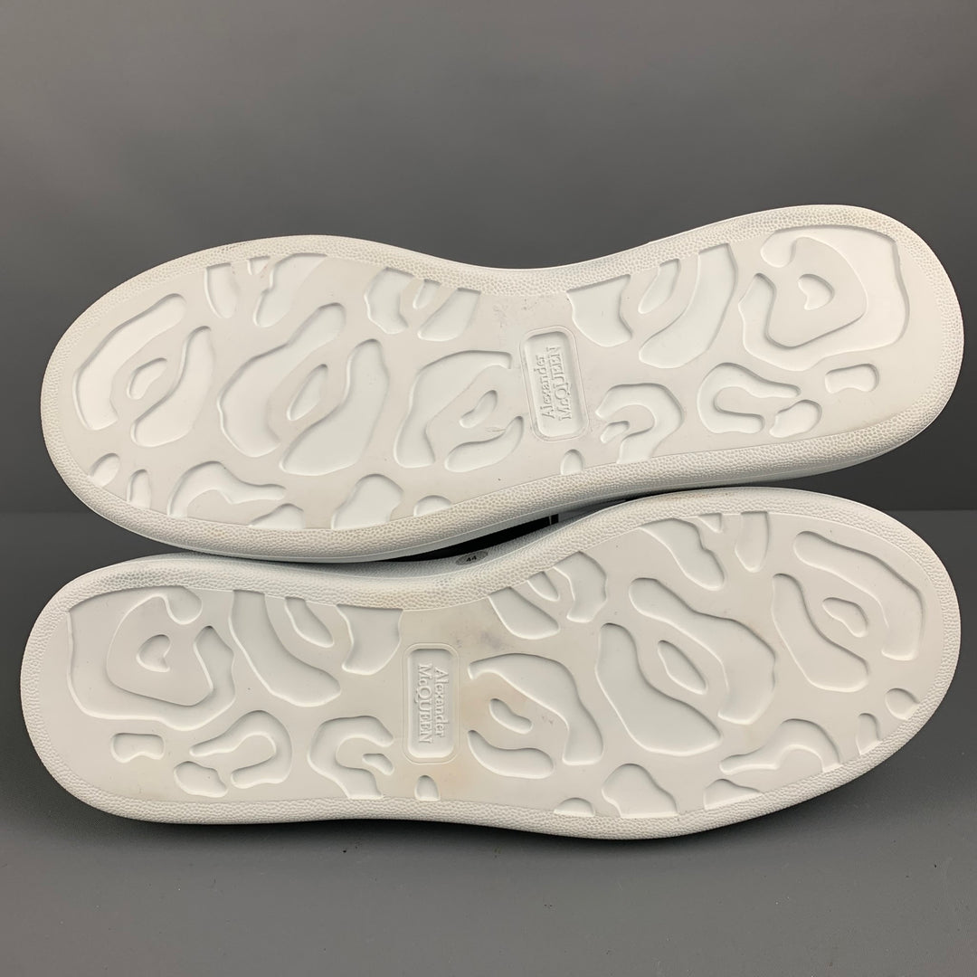 ALEXANDER MCQUEEN Talla 11 Zapatos con cordones de cuero liso