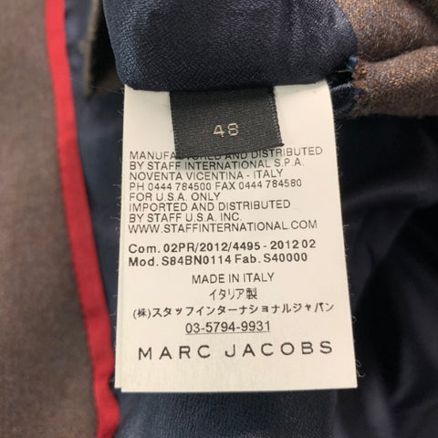 MARC JACOBS Size 38 Brown Solid Wool Notch Lapel Sport Coat
