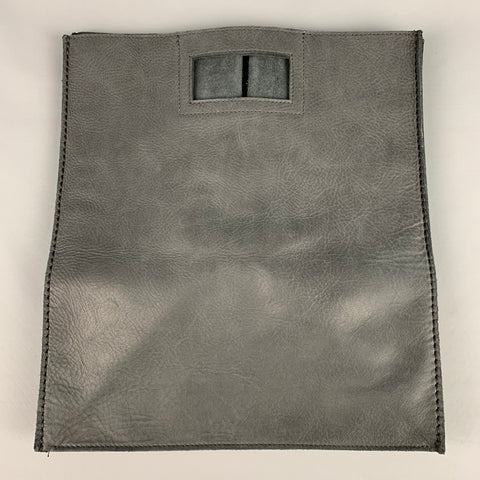 ROOTS Charcoal Leather Tote Bag