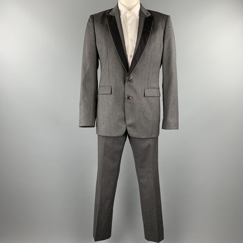 VIKTOR &amp; ROLF Taille 42 Costume à revers en laine gris foncé Regular Peak