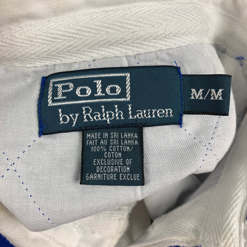 POLO by RALPH LAUREN Size M Blue Black White Embroidery Cotton Sweatshirt