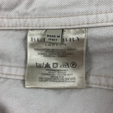 BURBERRY LONDON Size 34 Stone Cotton Jeans