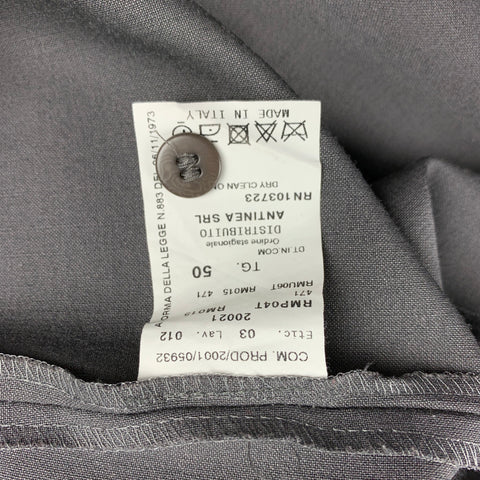 ARMANI COLLEZIONI Taille 14 Pantalon habillé à jambe large en laine grise
