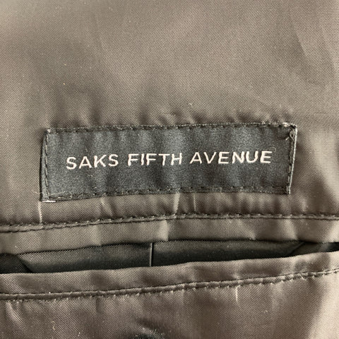 SAKS FIFTH AVENUE Size M Black Quilted Polyester Jacket