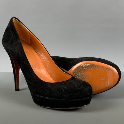 GUCCI Taille 5.5 Escarpins à plateforme en daim noir
