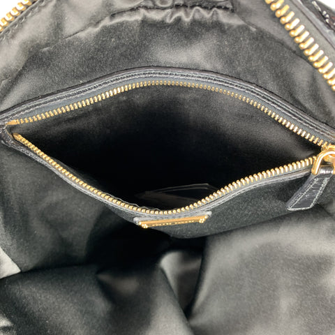 MIU MIU Black Patent Leather Shoulder Handbag