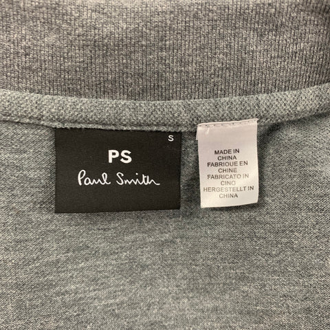 PAUL SMITH Size S Grey Cotton Short Sleeve Polo