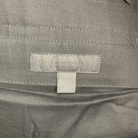 BURBERRY PRORSUM Size 38 Black Shiny Twill Flat Front  Dress Pants