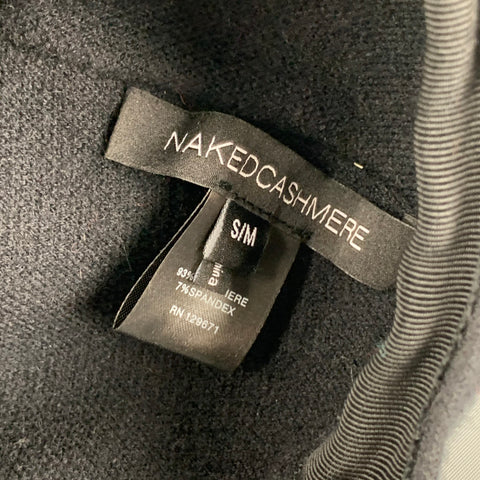 NAKED CASHMERE Size S/M Black Cashmere Blend Baseball Hat