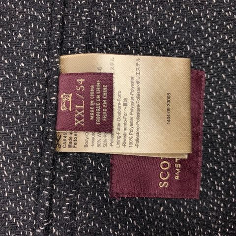 SCOTCH AND SODA Size 44 Black & White Wool / Polyester Sport Coat
