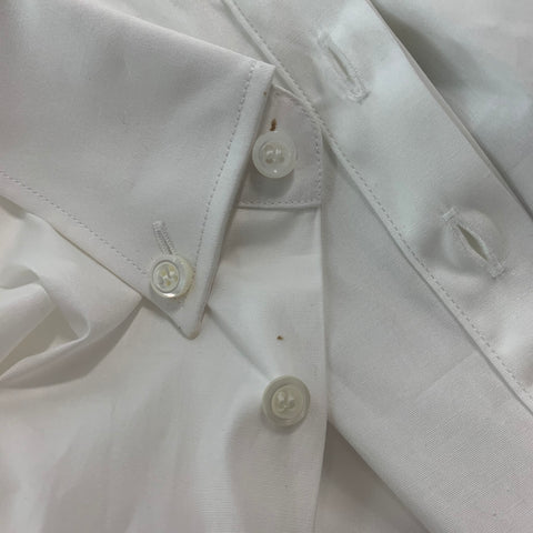 DSQUARED2 Size XXS White Cotton Solid Button Down Shirt