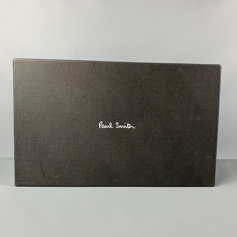 PAUL SMITH Size 9.5 Black Leather Cap Toe Shoes