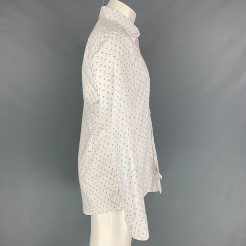 ETON Taille M Chemise à manches longues boutonnée en coton imprimé blanc