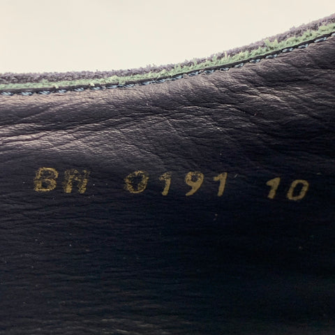 LOUIS VUITTON Taille 11 Chaussures à lacets en cuir perforé bleu marine