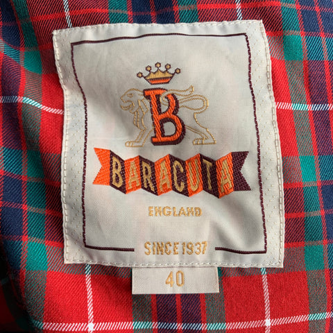BARACUTA Taille 40 Veste zippée en coton et polyester olive
