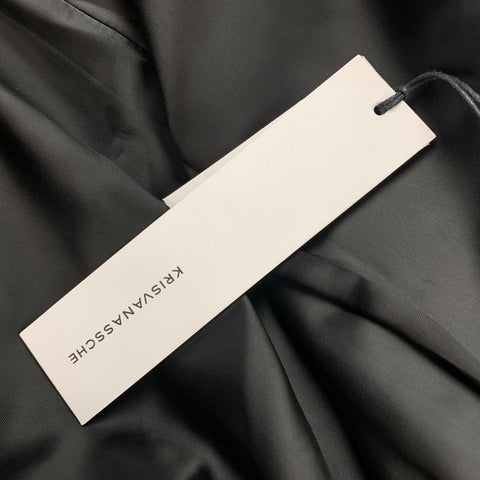 KRIS VAN ASSCHE Size 40 Black Patches Wool Notch Lapel Sport Coat