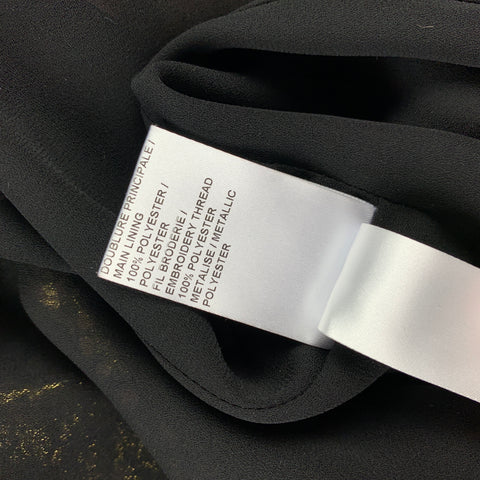 CHLOE Size 6 Multi-Color Metallic Silk Maxi Dress