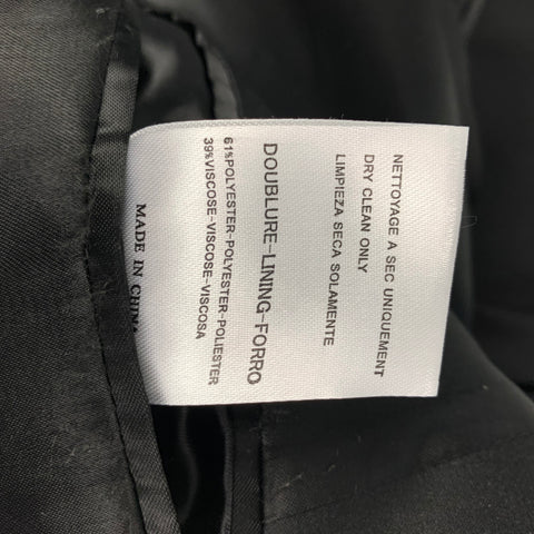 SANDRO Size 42 Black Wool Peak Lapel Sport Coat
