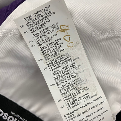 DSQUARED2 Size 46 Tan Black Wool Silk Shawl Collar Sport Coat